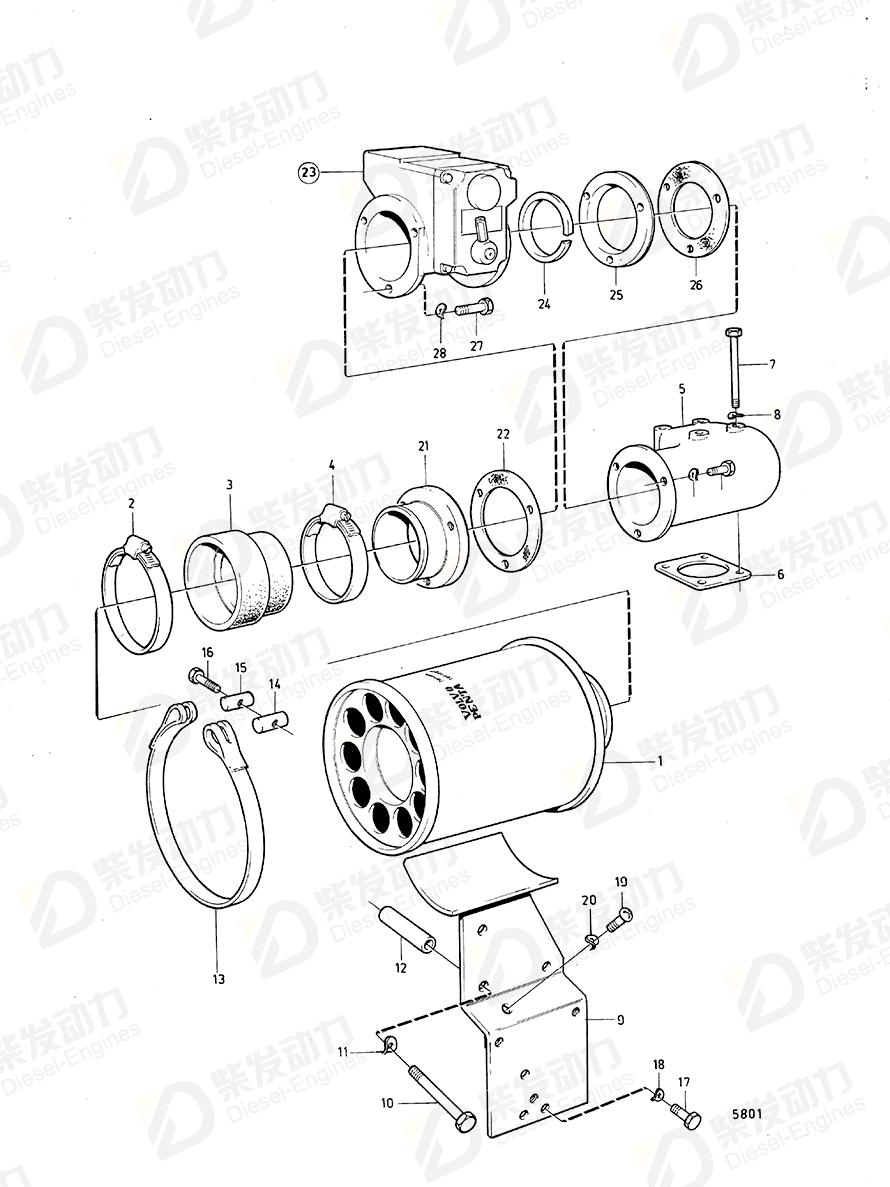 volvo penta Spacer sleeve 821542 Drawing volvo penta Spacer sleeve 821542 Drawing
